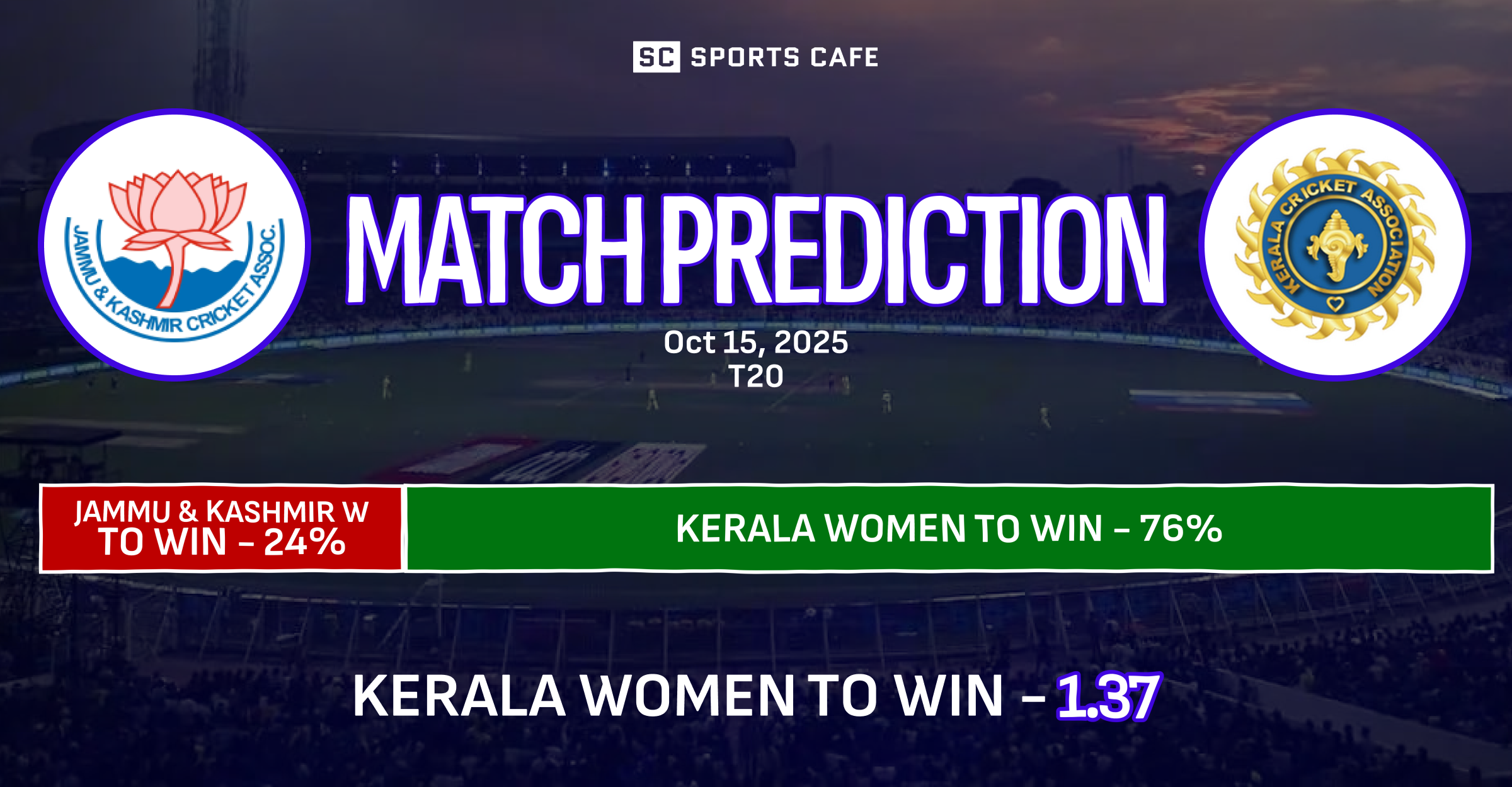 Jammu & Kashmir Women vs Kerala Women